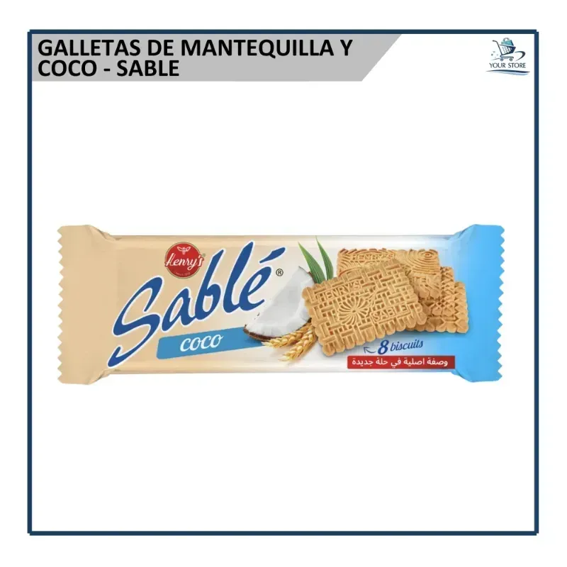 Galletas de Mantequilla y Coco - Sablé (42g)