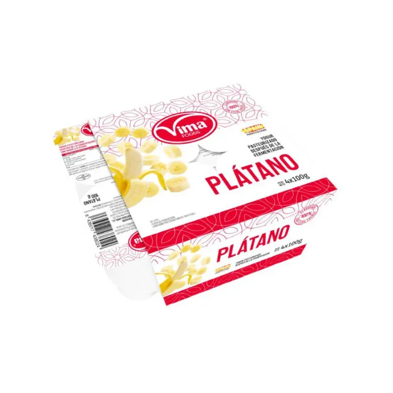  Yogurt Vima sabor Plátano – Pack 4x100g  -