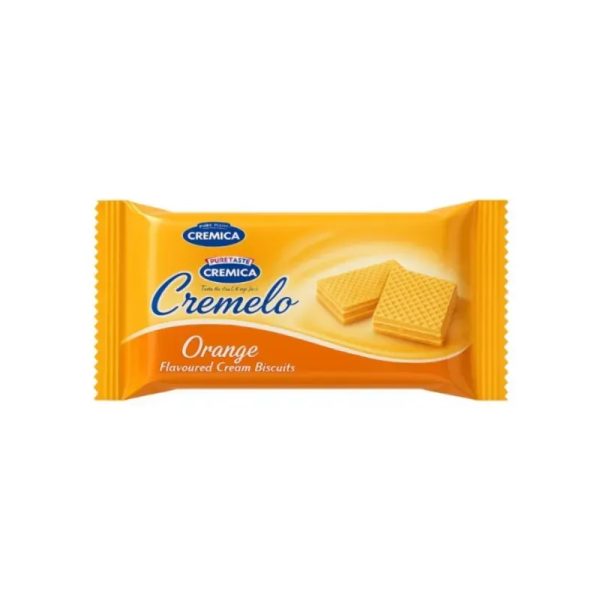 Galletas dulces con crema sabor naranja Cremelo