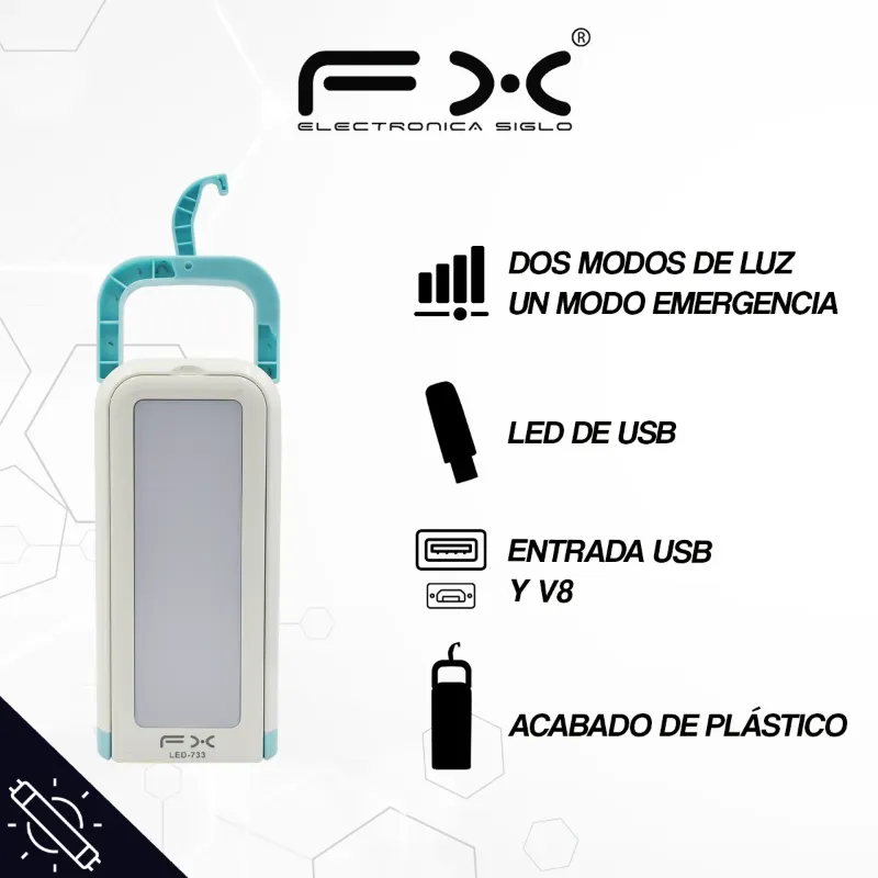 LAMPARA RECARGABLE 20W.
