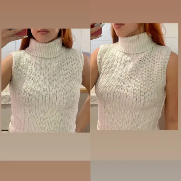 Top largo con cuello