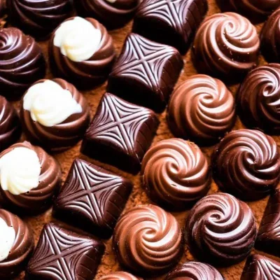 10 bombones de chocolate