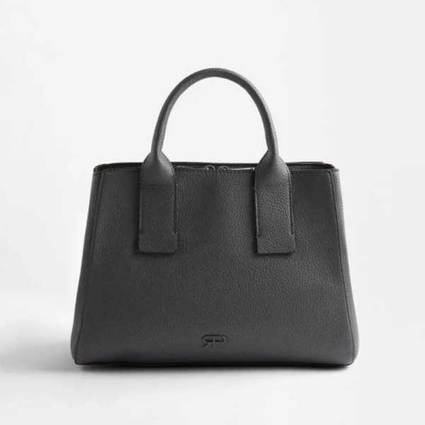Bolso tote con textura y bandolera