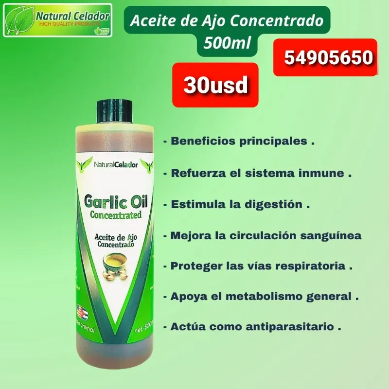 Aceite de ajo concentrado