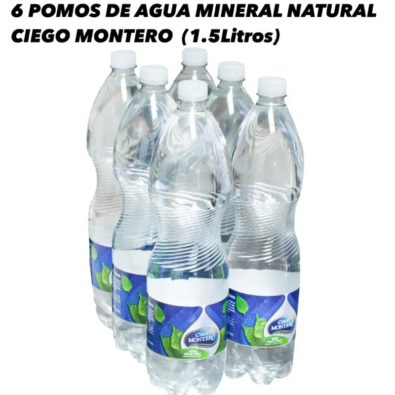 Blister Agua Natural Ciego Montero 1.5L