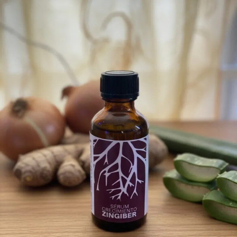 SÉRUM DE CRECIMIENTO ZINGIBER (JENGIBRE, CEBOLLA Y ALOE VERA) 30ml