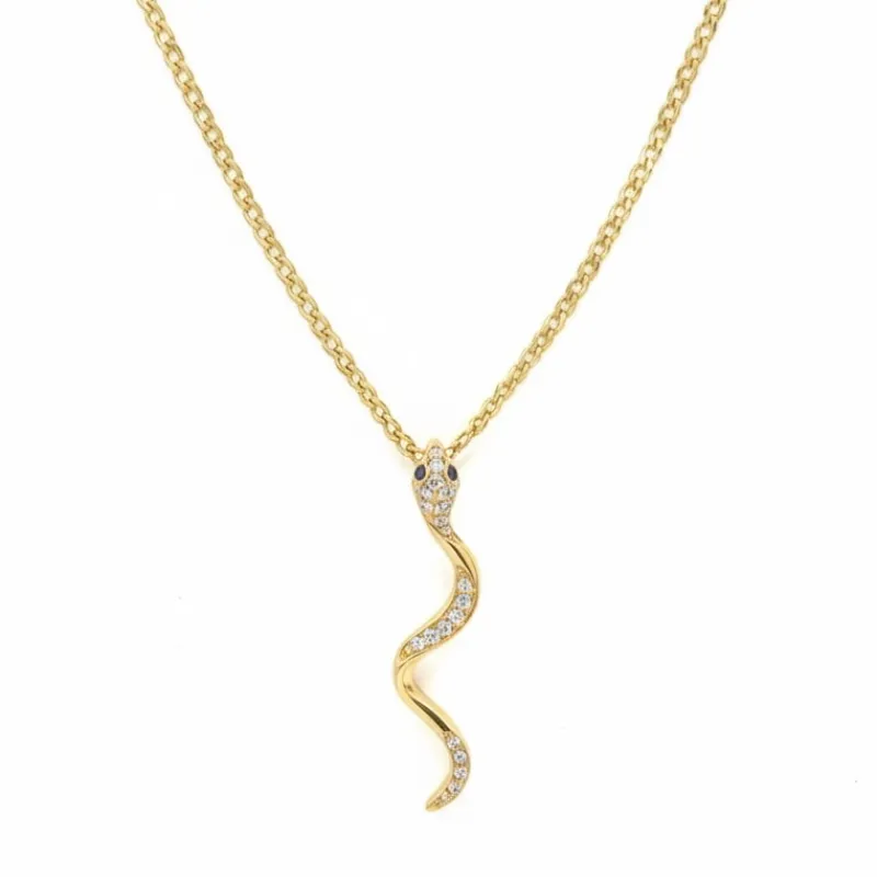 Cadena con dije de serpiente