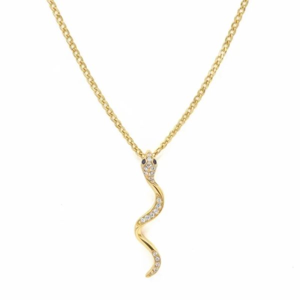 Cadena con dije de serpiente