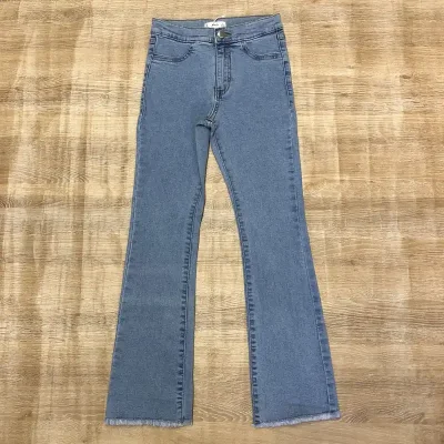 Jeans Flare Mango aguas claras