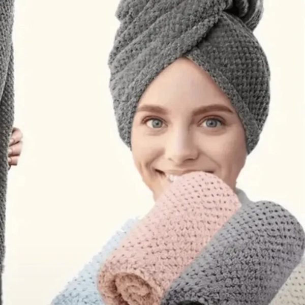 Toalla para el cabello, de microfibra