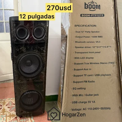 Bocina BOOM 12 pulgadas