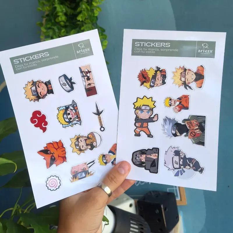 Media hoja de stickers