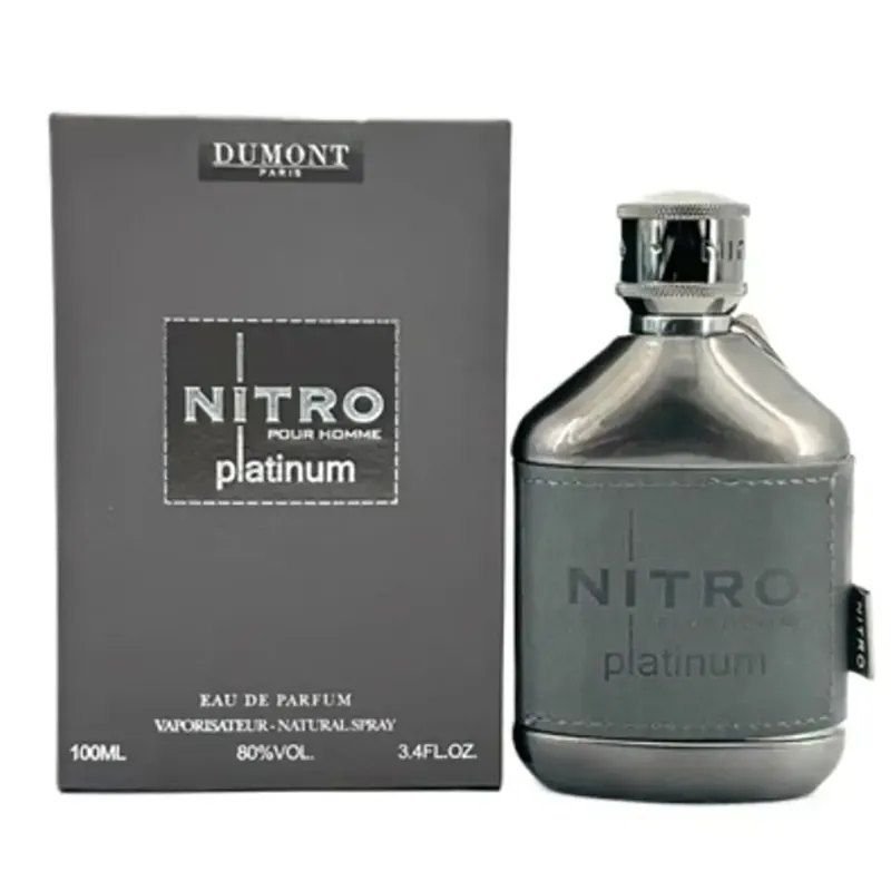 Nitro Platinum Eau de Parfum 100 ml 4  oz Para Hombre de Dumont Paris