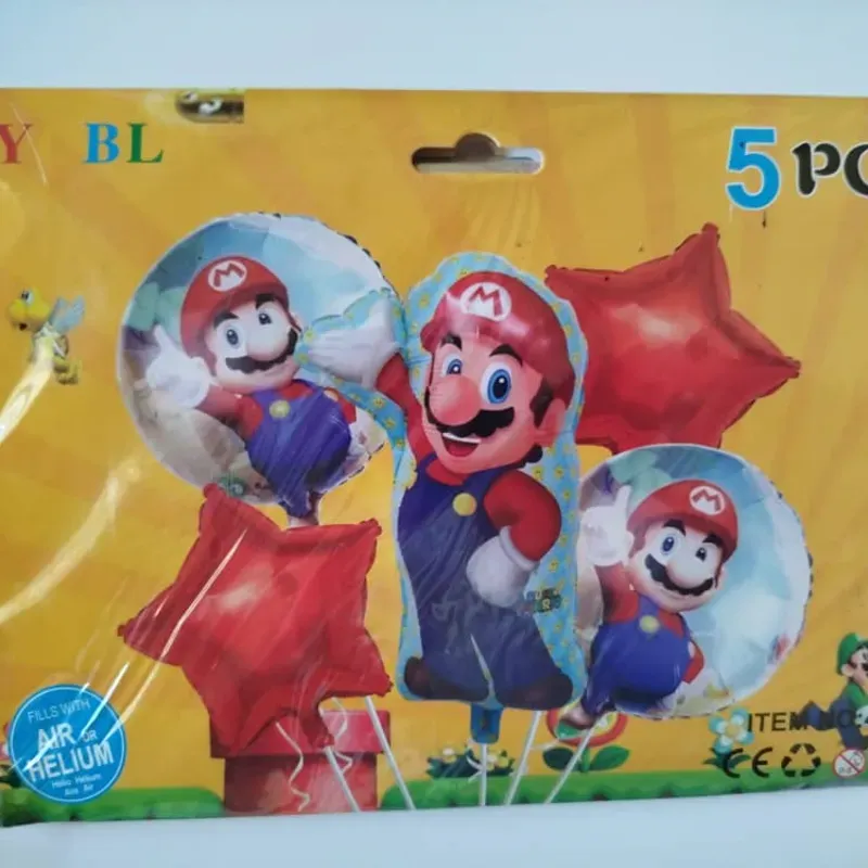 Set de globos de 5 piezas temáticos y de fiesta