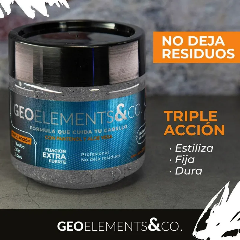 Gel para Cabello GEO ELEMENTS   de 250 ml c/u