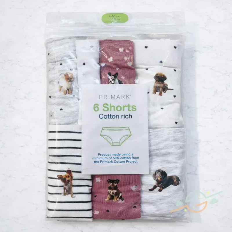 Pack 6 blumers PRIMARK