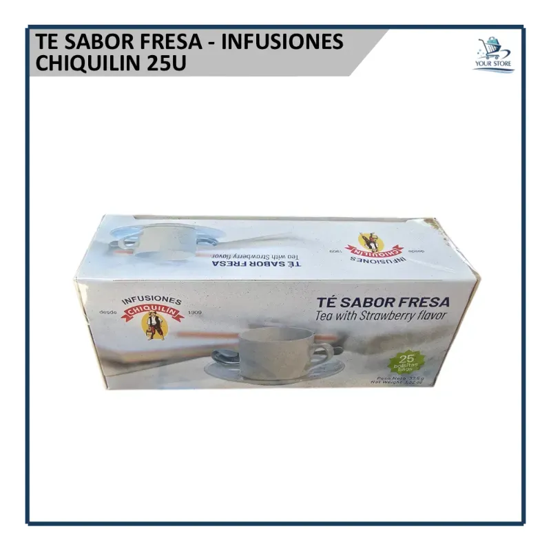 Té Sabor Fresa - Infusiones Chiquilin (25u)