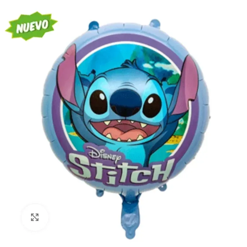 Globo Stitch azul redondo 18"