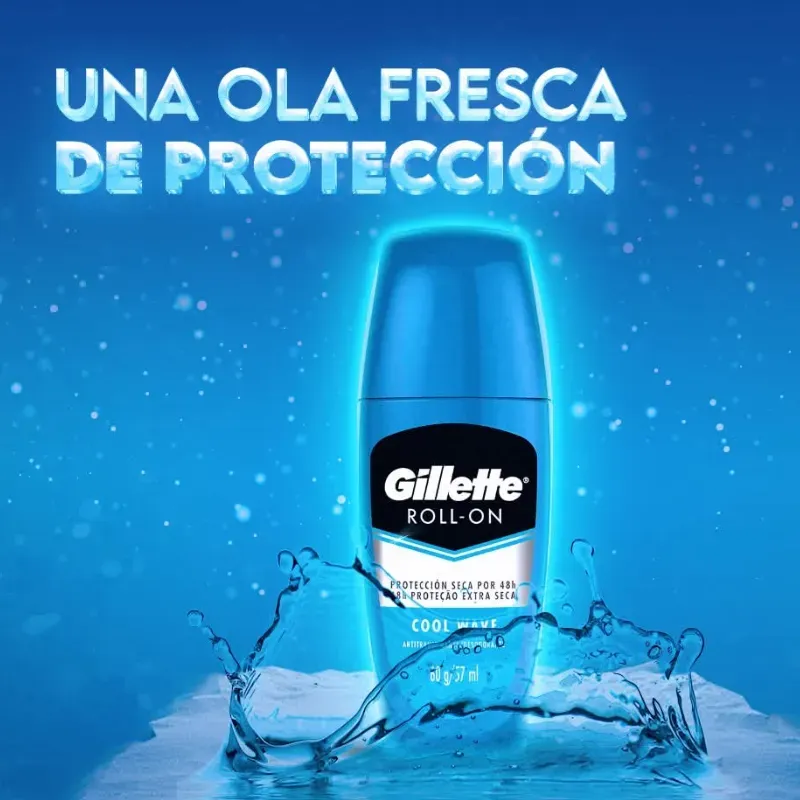 ​Gillette Roll-On - Cool Wave (57ml)