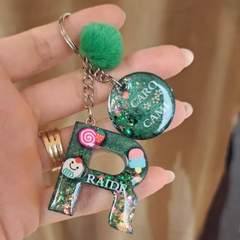 Llavero conInicial y Placa