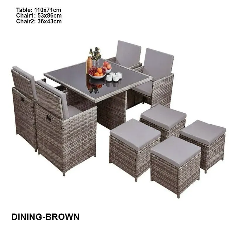 Juego de comedor para terraza