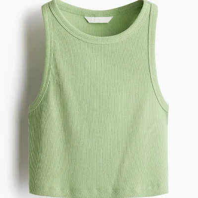 Camiseta cropped sin mangas