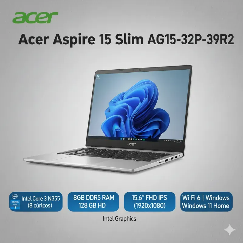 Laptop Acer Aspire 15 Slim AG15-32P-39R2