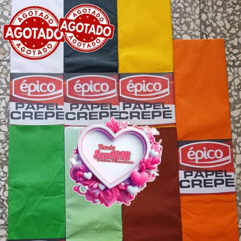 Papel crepe...