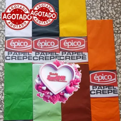 Papel crepe...