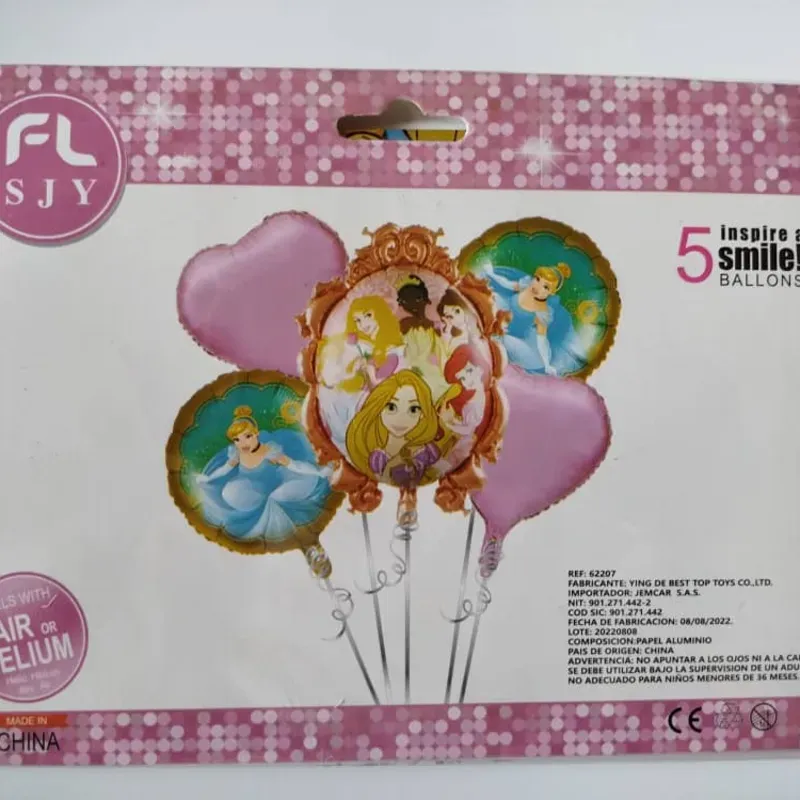 Set de globos de 5 piezas temáticos y de fiesta