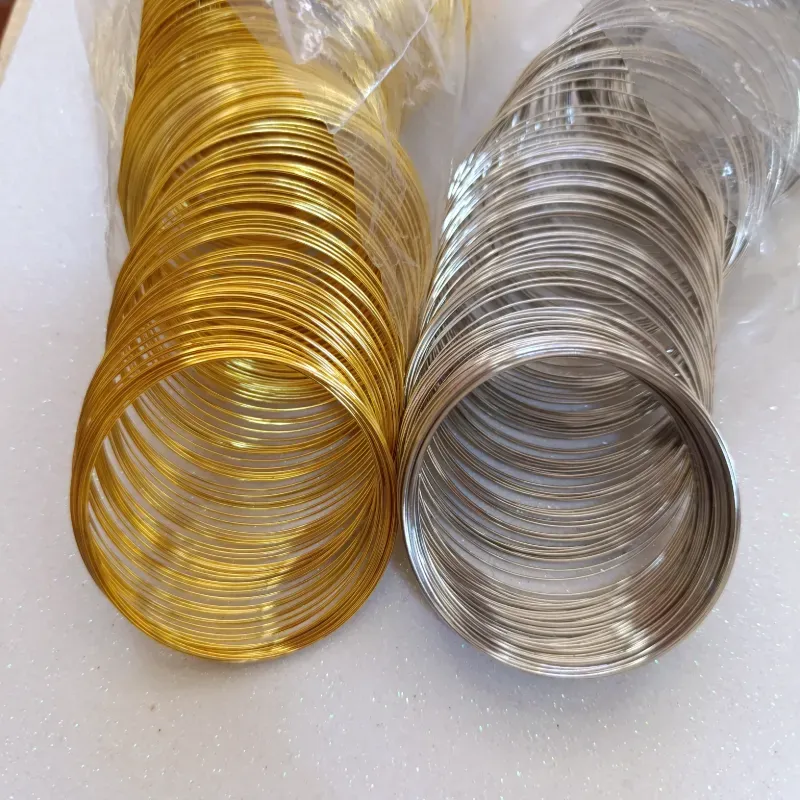 Alambre de memoria dorado