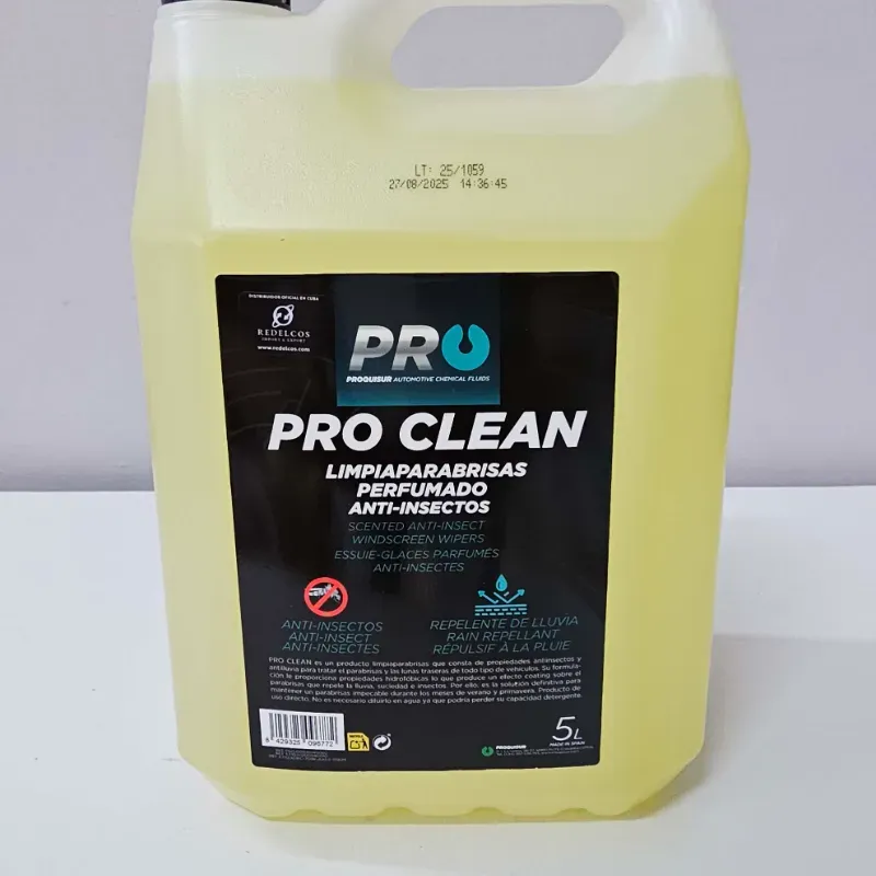 AGUA LIMPIAPARABRISAS ANTI-INSECTO PRO CLEAN  5L