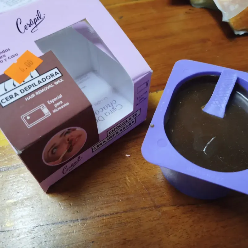 Cera depiladora para microwave de chocolate