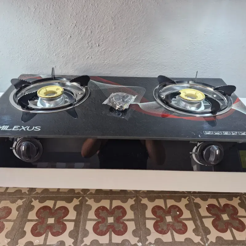 Fogón de gas de 2 quemadores