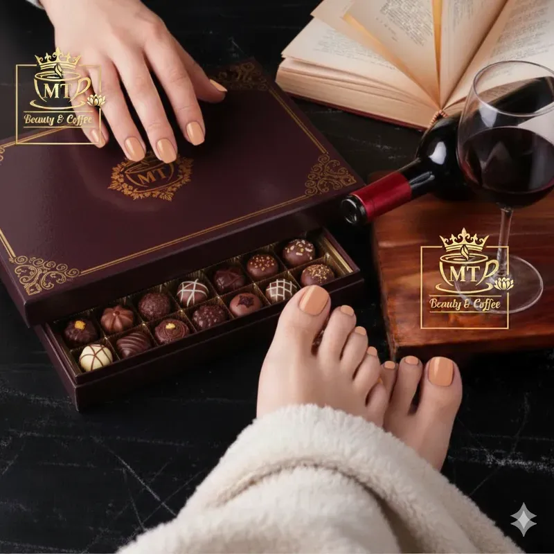 Esmalte semipermanente en manos y pies.  Servicio Pro Max.