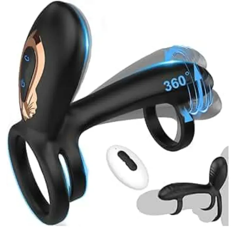 Anillo vibratorio con control para hombres