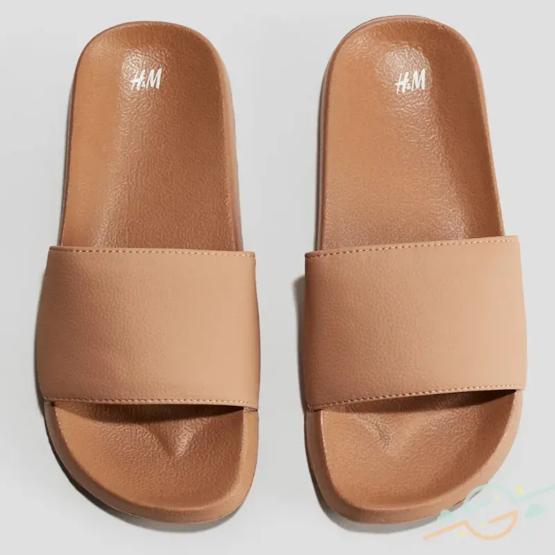 Chancleta marrón H&M