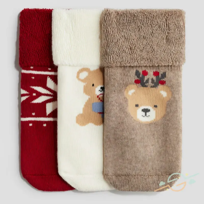 Pack 3 medias navidad antideslizante H&M