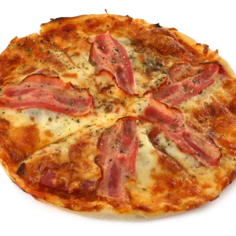 Pizza de Beicon Español