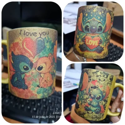 Tazas personalizadas con Gliter