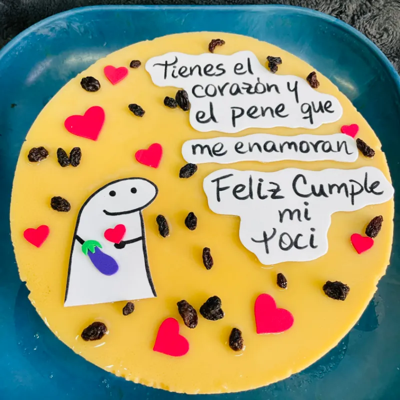 Pastel imposible o tocinillo del cielo de 22 cm de diámetro