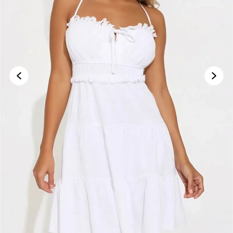 Vestido blanco de hilo