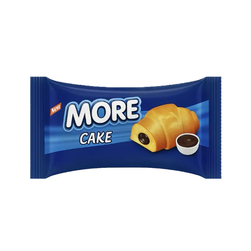 More cake con relleno sabor chocolate.