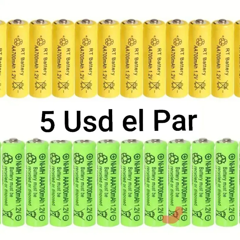 Pilas recargables AA y AAA