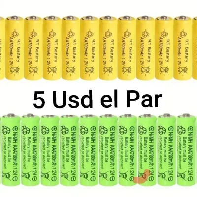 Pilas recargables AA y AAA