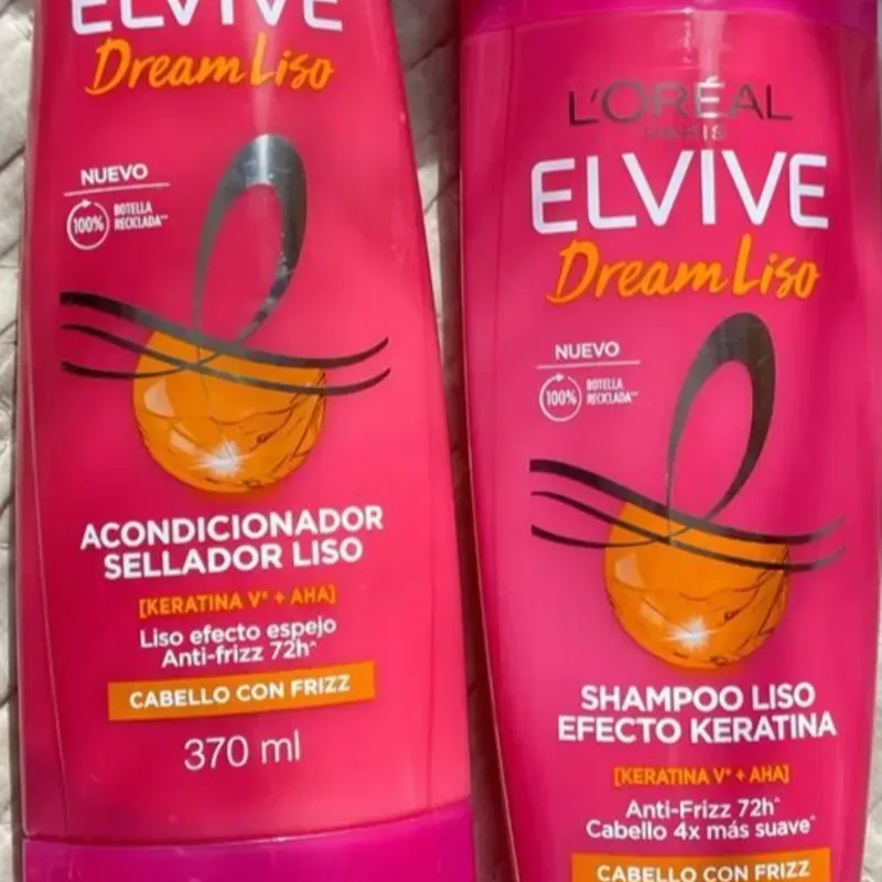 Juego de champú y acondicionador Loreal Dream liso 370ml