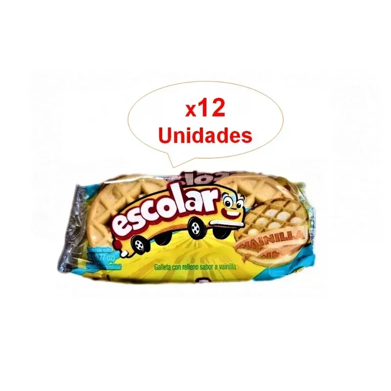 GALLETAS DULCES CON RELLENOS "ESCOLARES"