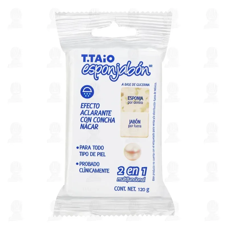 Esponjabón T.Taio aclarante con Concha Nácar