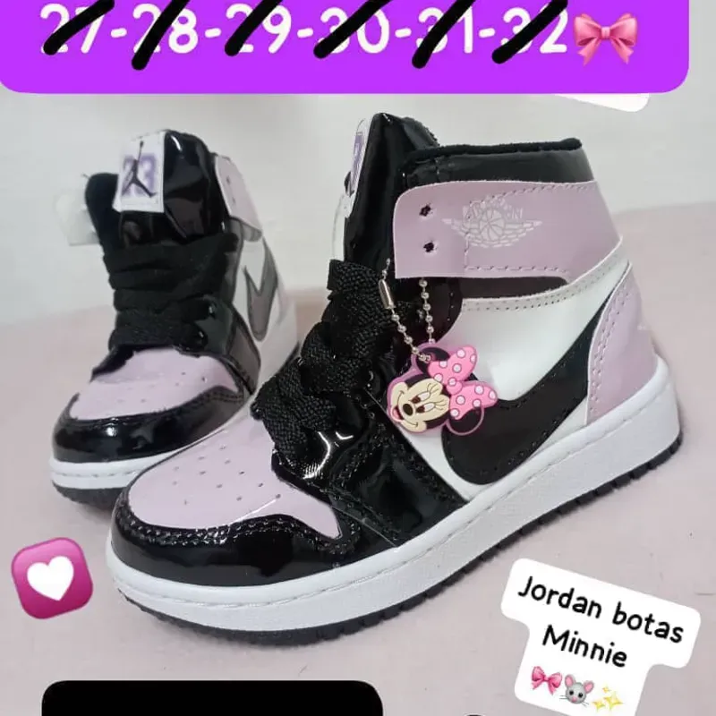 BOTICAS NIKE JORDAN LILA MINNIE