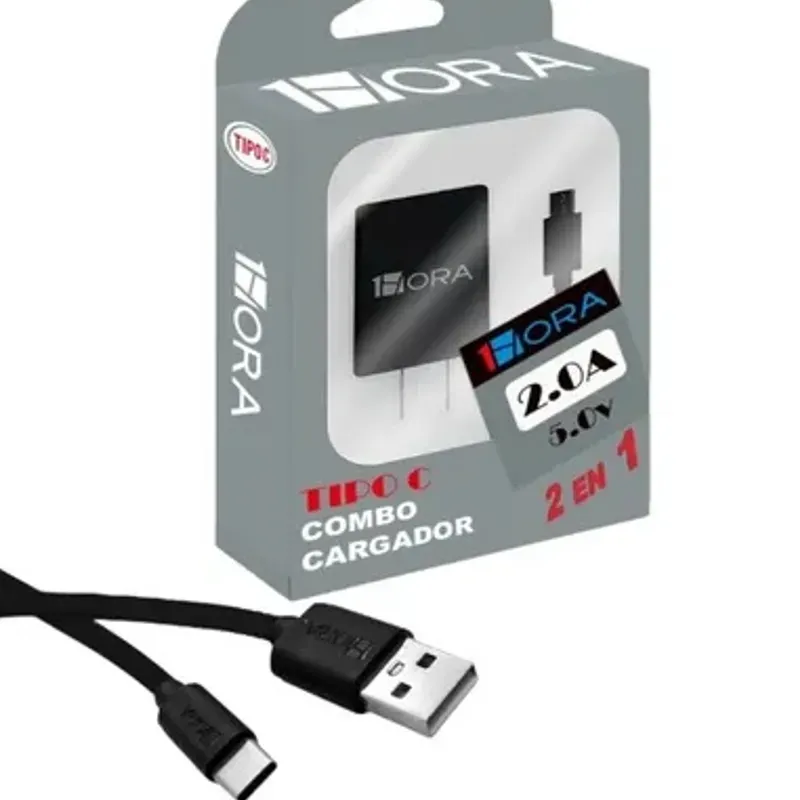 Cargador USB y cable C